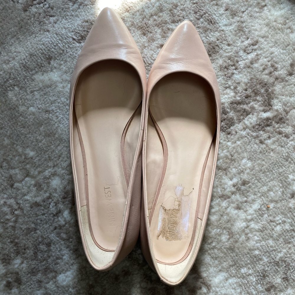 Nine West Leather Flats- Size 7.5/8